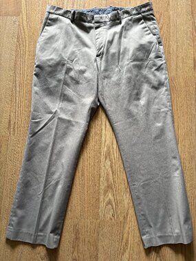 Perry Ellis Men's Dress Pants Comfort Waistband Size 38X30 Tan